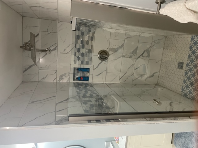 custom  tiled shower